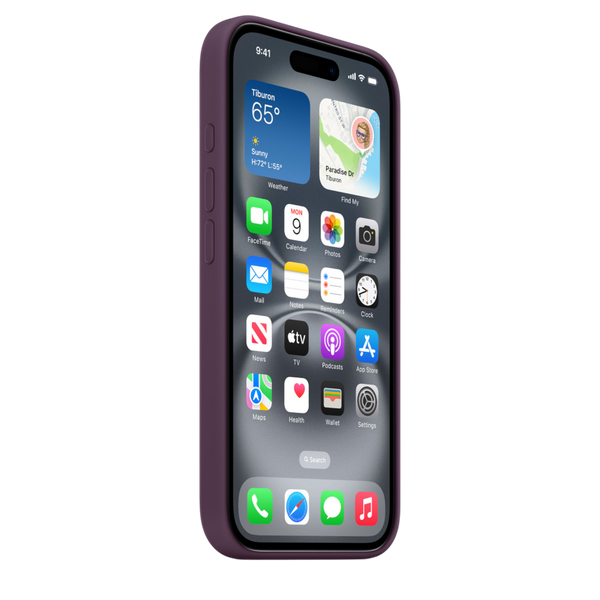 Чохол для Apple iPhone 16 Silicone Case with MagSafe - Plum (MYY43) CH-0070