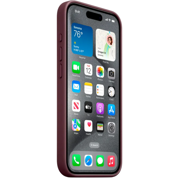 Чохол для смартфона Apple iPhone 15 Pro FineWoven Case with MagSafe - Mulberry (MT4L3) MT4L3 Чохол для смартфона Apple iPhone 15 Pro FineWoven Case with MagSafe - Mulberry (MT4L3) MT4L3