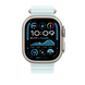 Apple Watch з ремінцем Ocean Band Ice Blue на зап&rsquo;ясті &ndash; MYP83