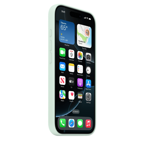 Чохол для Apple iPhone 16 Pro Silicone Case with MagSafe - Aquamarine (MDG04) CH-0045
