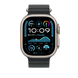 Apple Watch з чорним ремінцем Ocean Band Black на зап&rsquo;ясті &ndash; модель MXTL3