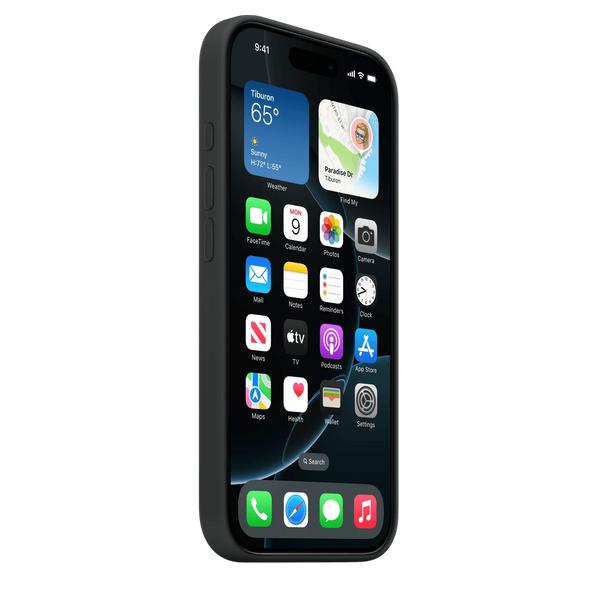 Чохол для Apple iPhone 16 Pro Silicone Case with MagSafe - Black (MYYJ3) CH-0046