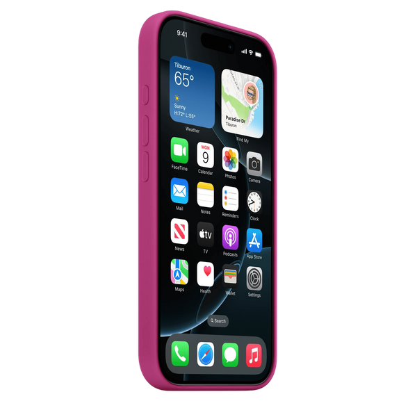 Чехол для Apple iPhone 16 Pro Silicone Case with MagSafe - Fuchsia (MYYN3) CH-0054