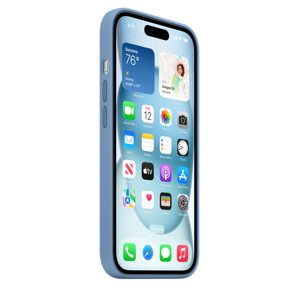 Чохол для смартфона Apple iPhone 15 Silicone Case with MagSafe - Winter Blue (MT0Y3) MT0Y3