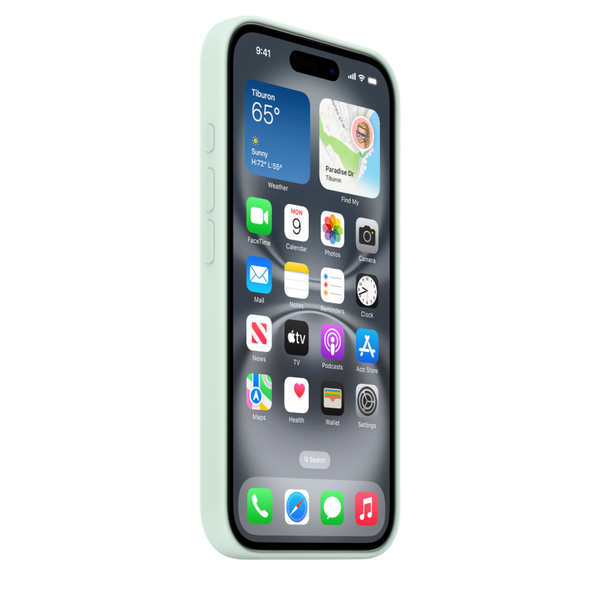 Чохол для Apple iPhone 16 Silicone Case with MagSafe - Aquamarine (MDGP4) CH-0063
