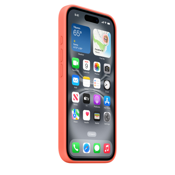 Чохол для Apple iPhone 16 Silicone Case with MagSafe - Tangerine (MDGN4) CH-0060