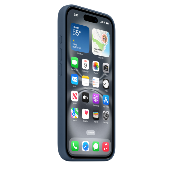 Чохол для Apple iPhone 16 Silicone Case with MagSafe - Denim (MYY23) CH-0068