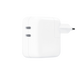 Мережевий зарядний пристрій Apple A2676 35W Dual USB-C White (MW2K3) MW2K3 1