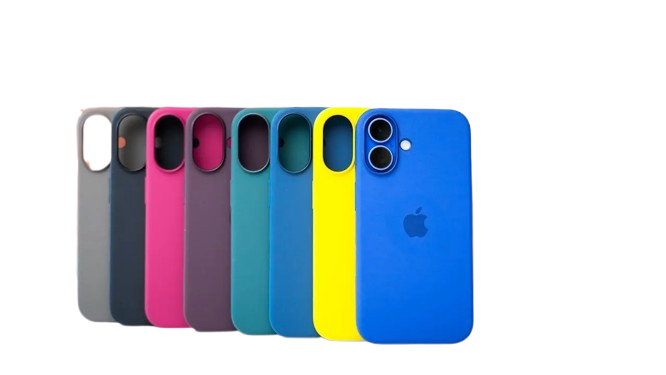 Бічний вигляд силіконового чохла Apple iPhone 15 Plus Silicone Case із MagSafe, підкреслення точності прилягання та захисту бічних кнопок